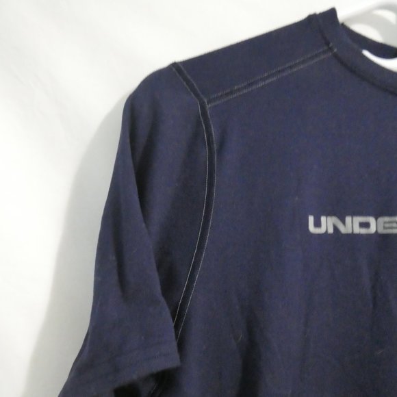 UNDER ARMOUR | medium | Navy Tee / T-Shirt | Fitted Heat Gear | GUC - Picture 3 of 13